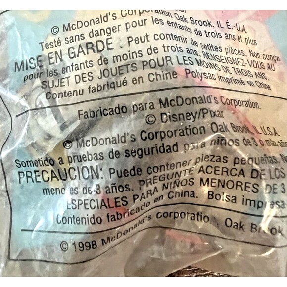 McDonalds Happy Meal Toy A Bug's Life Francis the Ladybug #5 1998 Vintage - Picture 8 of 8